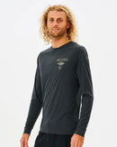 Ripcurl Icons Surflite LS Rash Vest-Black-S-Skiforce Australia