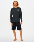 Ripcurl Icons Surflite LS Rash Vest-Black-S-Skiforce Australia