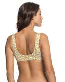 Roxy Lilies Surf Elongated Tri Bikini Top-Olive Oil Leaves-XS-Skiforce Australia