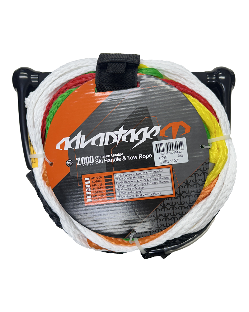 Advantage Team Handle 5 Loop Long V Waterski Package