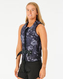 2023 Ripcurl Dawn Patrol Pro Womens Vest-Black/Black-8-Skiforce Australia