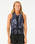 2023 Ripcurl Dawn Patrol Pro Womens Vest-Black/Black-8-Skiforce Australia