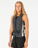 2023 Ripcurl Dawn Patrol Pro Womens Vest-Black/Black-8-Skiforce Australia