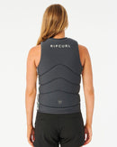 2023 Ripcurl Dawn Patrol Pro Womens Vest-Black/Black-8-Skiforce Australia