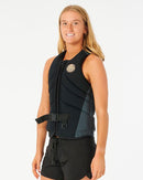 2023 Ripcurl Dawn Patrol Womens Vest-Charcoal-8-Skiforce Australia