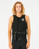 2023 Ripcurl E-Bomb Vest-Black/White-S-Skiforce Australia