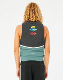 2023 Ripcurl E-Bomb Vest-Black/White-S-Skiforce Australia
