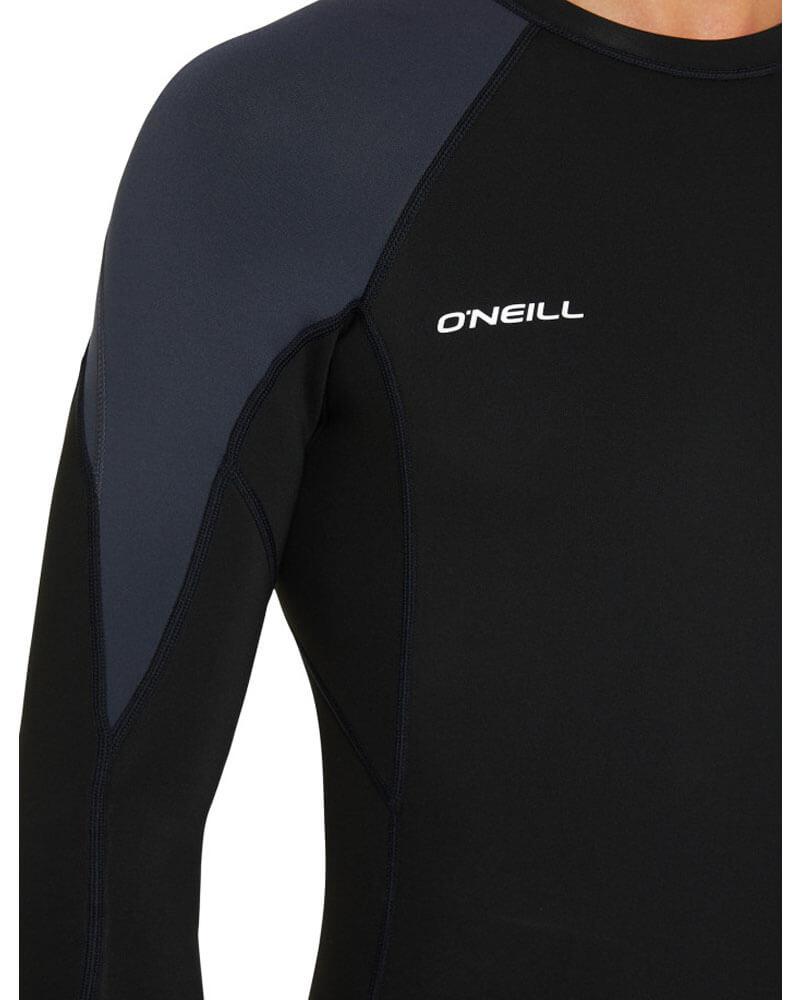 O'Neill Reactor II 1.5mm L/S Wetsuit Jacket-Black/Gunmetal-S-Skiforce Australia