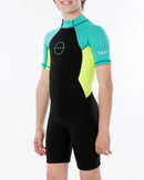 Peak Energy Jr 1.5mm S/SL Springsuit-Black/Lime-6-Skiforce Australia