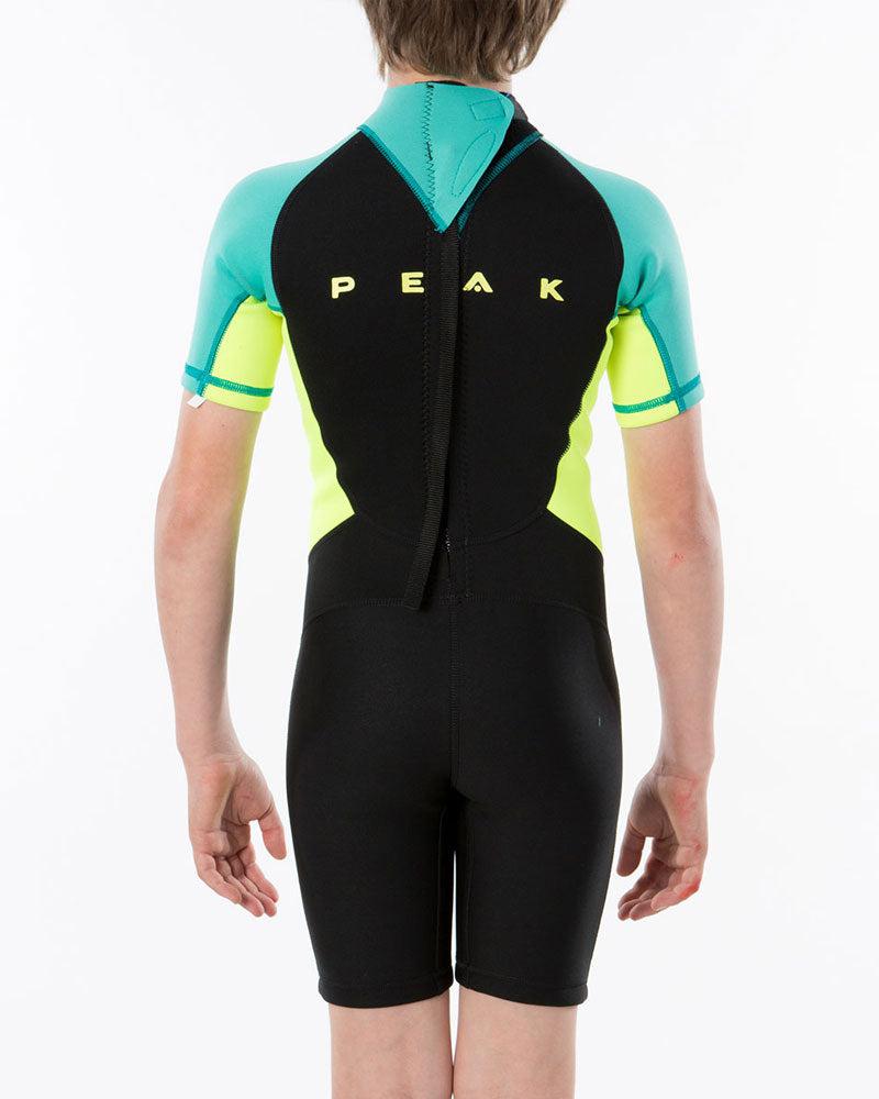 Peak Energy Jr 1.5mm S/SL Springsuit-Black/Lime-6-Skiforce Australia