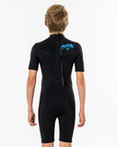 Ripcurl Dawn Patrol Jnr 2mm S/SL BZ Springsuit-Black/White-6-Skiforce Australia