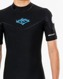 Ripcurl Dawn Patrol Jnr 2mm S/SL BZ Springsuit-Black/White-6-Skiforce Australia