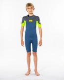 Ripcurl Dawn Patrol Jnr 2mm S/SL BZ Springsuit-Black/White-6-Skiforce Australia