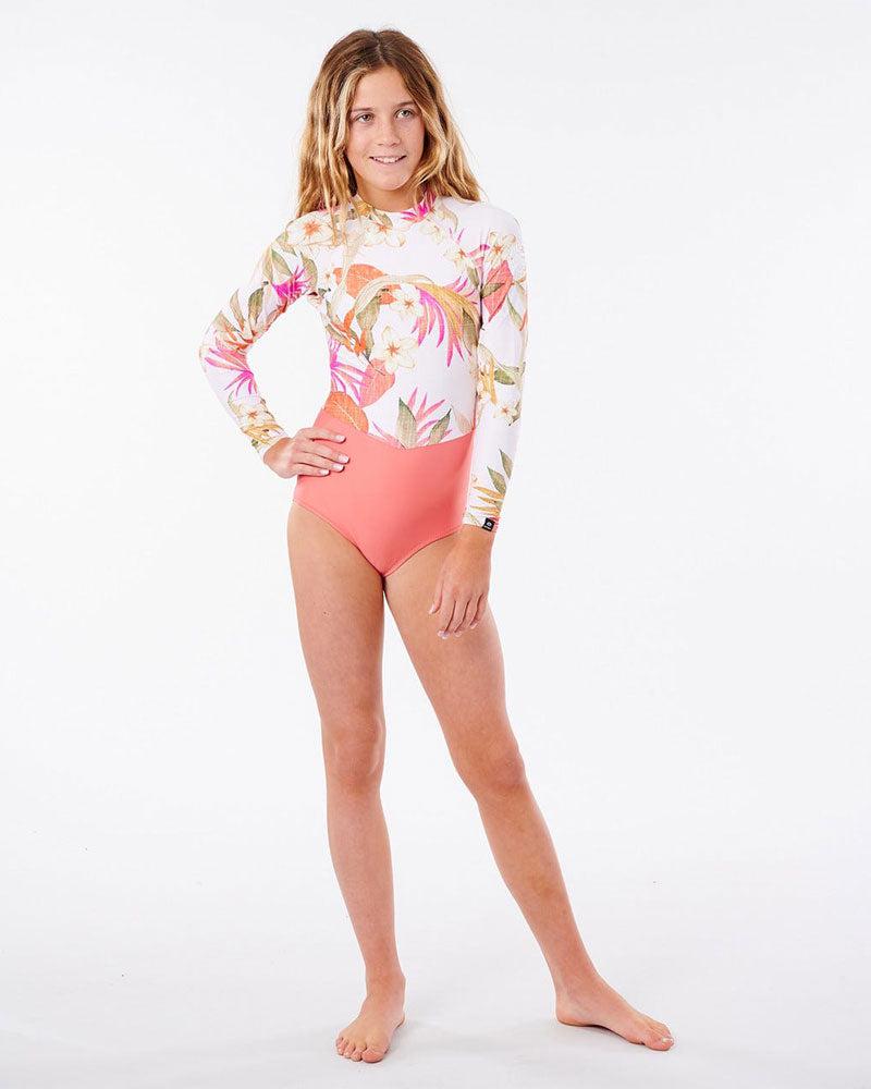 Ripcurl Girls LS BZ UV Surfsuit-Pink-8-Skiforce Australia