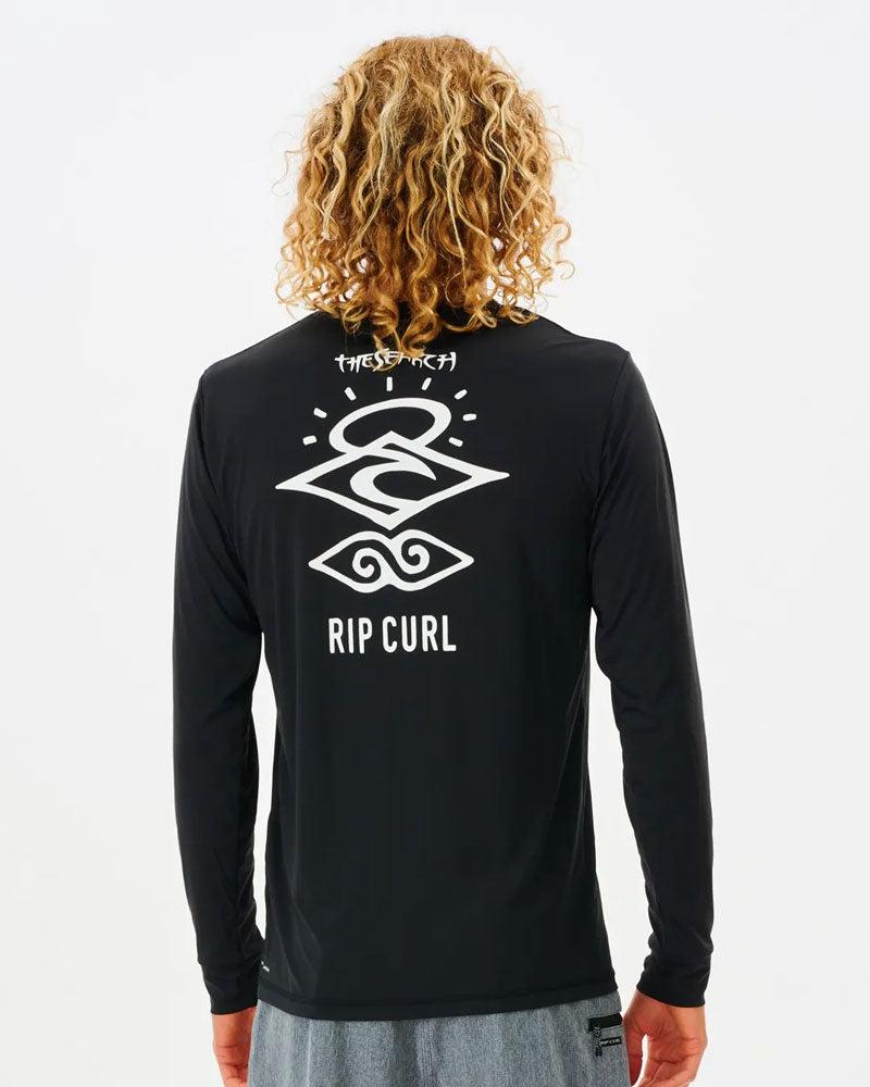 Ripcurl Icons Surflite LS Rash Vest-Black-S-Skiforce Australia