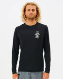 Ripcurl Icons Surflite LS Rash Vest-Black-S-Skiforce Australia