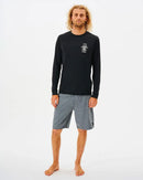 Ripcurl Icons Surflite LS Rash Vest-Black-S-Skiforce Australia