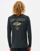 Ripcurl Icons Surflite LS Rash Vest-Black-S-Skiforce Australia