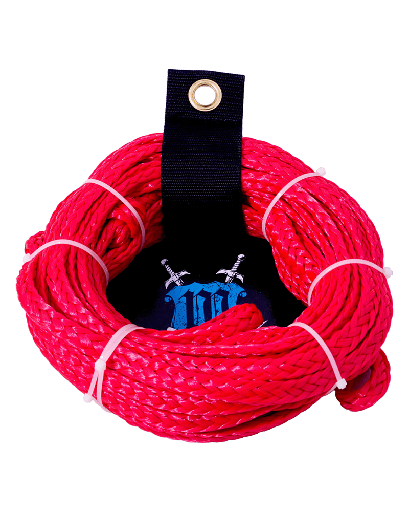 Williams 1 Person Tube Rope (Red/Blue/Yellow)-Red-Skiforce Australia