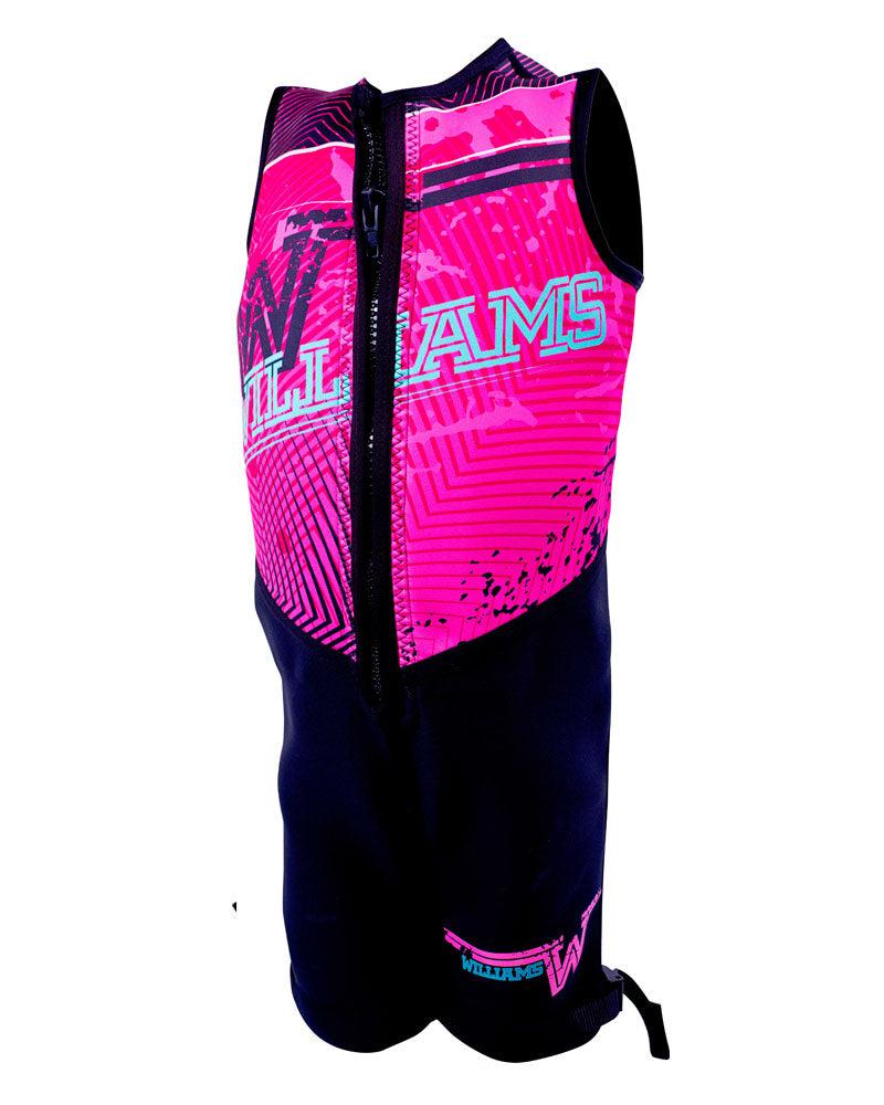 Williams Urban Sports Kids Buoyancy Suit-Pink-8-Skiforce Australia